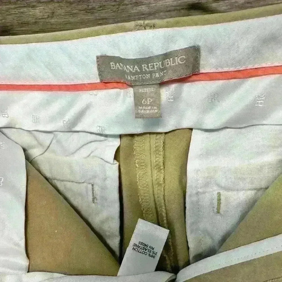 Banana Republic Beige Hampton Pants - Picture 2 of 3